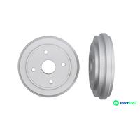 2x Brake drum Rear Axle Coated 104046 KAMOKA for OPEL SUZUKI