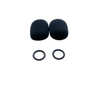 Kamome Aviation Replacement Headset Microphone Windscreen Cover Foam for Bose, with O-Rings, Black Color, 2-Pack