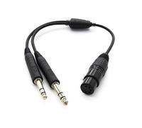 Kamome Aviation XLR5 to GA Adapter | Female XLR5 Aviation Headset Adapter for General Aviation Intercom & Aircraft Cockpit