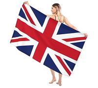 Kamoxi British Flag Beach Towel Union Jack Flag UK Great Britain Bath Towel for Adult Kids, Luxury England Gifts, Microfiber Sandproof Absorbent Quick Dry Pool Towels, Oversized 31.5x51.2 Inch