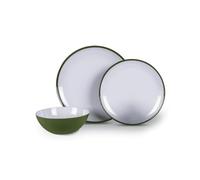 Kampa 12 Piece Fern Green Melamine Dinner Set