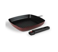 Kampa 24cm Camping Square Frying Pan with Removable Handle Red Yellow Blue