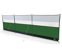 Kampa Steel 4 Pole Windbreak with Window, 5m x 1.4m Windbreaker Sun Shelter Privacy Screen for Outdoor Camping Festival Garden with Guy Lines, Pegs and Carry Bag (Fern Green)