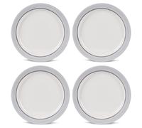 Kampa Camping Caravan Classic Grey Non Slip Melamine SET OF 4 SIDE PLATE 21.5cm