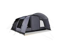 KAMPA Dawlish 6 Person Camping Tent - Large Family Tunnel Tent with Fibreglass Pole Frame, Large Front Canopy, Sewn-In Groundsheet & 75D Waterproof Polyester Flysheet