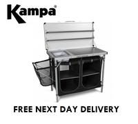 Kampa Dometic Chieftain Portable Camping Field Kitchen Stand And Sink Cupboard
