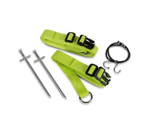 Kampa | Dometic Genuine Tie Down Storm Straps Kit Awning Caravan Motorhome Green