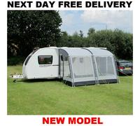 KAMPA DOMETIC RALLY 330 CLASSIC POLED CARAVAN PORCH AWNING NEW PEARL GREY 2025