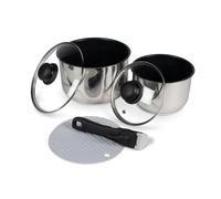KAMPA DOMETIC STACKER COOK SET KITCHEN CAMPING TRAVEL PAN SET STAINLESS STEEL