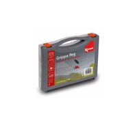 Kampa Grippa Peg Pack PG0016 - 20 x 8in Heavy-Duty Ground Pegs with Free Peg Puller for Hard/Stone Ground