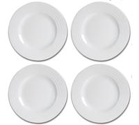 Kampa Set of 4 Camping Melamine White Blanco Side Plate 20.5cm MM0078