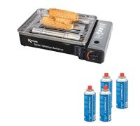 Kampa Sizzle Table top BBQ + Campingaz 4 Pack CP250 Gas
