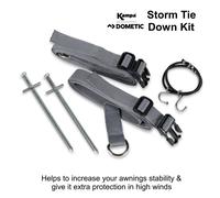 Kampa Dometic Storm Straps Awning Tie Down Kit Caravan Motorhome GREY - NEW 2023