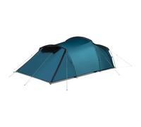 KAMPA Wanderlight 3 Person Camping Tent - Lightweight Tunnel Tent with Three Doors, Removable Porch Groundsheet, 75D Waterproof Polyester Flysheet & Fibreglass Pole Frame for Camping, Festivals & Back