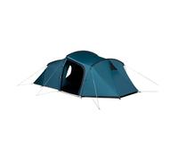 KAMPA Wanderlight 3 Person Camping Tent - Lightweight Tunnel Tent with Three Doors, Removable Porch Groundsheet, 75D Waterproof Polyester Flysheet & Fibreglass Pole Frame for Camping, Festivals & Back