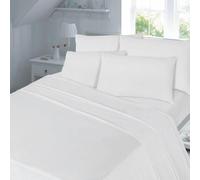 Kampala Hill 180 Thread Count Duvet Cover Set Bedding White Super King