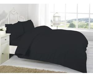 Kampala Hill 200 Thread Count Single Deep Fitted Sheet Combed Egyptian Cotton Black
