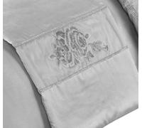 Kampala Hill Amara Embellished Silver Bed Runner Bed Scarf 50x200cm