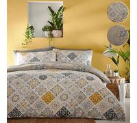 Kampala Hill Marrakesh Duvet Cover Set Yellow Ochre Reversible Bedding King