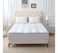 Kampala Hill Mattress Topper Goose Feather and Down Hotel Quality Thick Luxury Deep Fill (5cm) (Double)