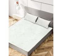 (4cm, King) Memory Foam Mattress Topper with Bamboo Cover Thick Medium Firmness
