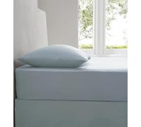 Kampala Hill Percale Super King Fitted Sheet Extra Deep Bedding Sky Blue