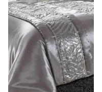 Kampala Hill Shimmer Sequin Embellished Bed Runner Grey