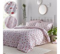 Kampala Hill Strawberry Fields Double Bed Duvet Cover Set - Pink