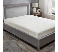 Kampala Hill Teddy Fleece Fitted Sheet Sherpa Bed Sheets Cream