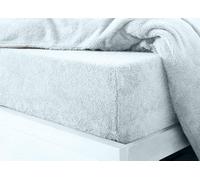 Kampala Hill Teddy Fleece Fitted Sheet Sherpa Bed Sheets Ice Blue