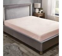 Kampala Hill Teddy Fleece Fitted Sheet Sherpa Bed Sheets Pink