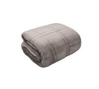 Kampala Hill Velour Weighted Velvet Blanket Sleep Therapy Silver 125 X 150Cm