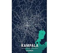 Kampala Uganda: 6x9 Lined Journal | Memory Book | Travel Journal | Diary To Record Your Thoughts | Graduation Gift | Teacher Gifts | Dark Blue and ... People Who Love To Travel | Kampala Uganda