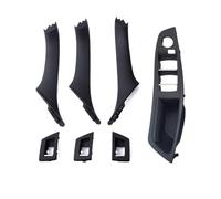 KAMPYTZX Car Interior Door Handle Cover for BMW 5 Series F10 F11 520i 523i 525i 528i 535i 2009-16 Right Steering Wheel RHD Interior Door Armrest Pull Handle Set(RHD Black)