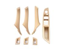KAMPYTZX Car Interior Door Handle Cover for BMW 5 Series F10 F11 520i 523i 525i 528i 535i 2009-16 Right Steering Wheel RHD Interior Door Armrest Pull Handle Set(RHD Beige)