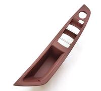 KAMPYTZX Car Interior Door Handle Cover for BMW 5 Series F10 F11 520i 523i 525i 528i 535i 2009-2016 Left Hand Driver Interior Door Armrest Pull Handle Set(Left Armrest Red)