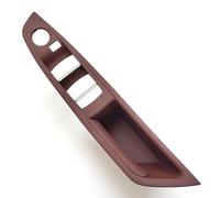 KAMPYTZX Car Interior Door Handle Cover for BMW 5 Series F10 F11 F18 520i 523i 525i 528i 535i 10-17 Left/Right Driver Cars Armrest Window Switch Panel(RHD Red Brown)
