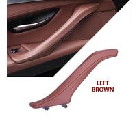 KAMPYTZX Car Interior Door Handle Cover for BMW 5 Series F10 F11 F18 520i 523i 525i 528i 535i 10-17 LHD RHD Left Right Interior Door Leather Pull Handle Assembly(Left Brown)