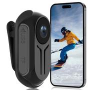 KAMREA 2K POV Action Body Camera Black Portable Sports Camera for Outdoor Shooting