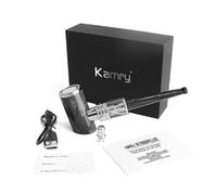 Kamry K1000 Plus Classical Wooden Electronic Cigarette Pipe, 1000mah 30W Large Vapor, E Cigarette Starter Kit Airflow Adjustable, 2ml empty atomizer, E Pipes Vapor Gift Package, No Nicotine