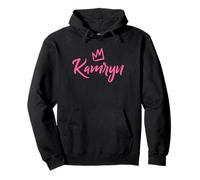 Kamryn the Queen/Pink Crown & Name for Women Called Kamryn Pullover Hoodie