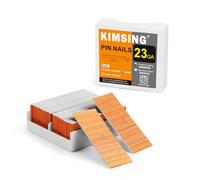 Kamsin P625 23 Gauge Headless Pin Nailer Kit with 9,000PCS Stainless Steel Pin Nails in 12mm Length, Pneumatic Pinner, Air Power Pin Nail Gun for Light-Duty Woodworking