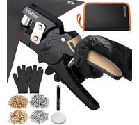 Kamtop Eyelet Punch Kit，600 Gold and Silver Grommets, Grommet Tool Kit For DIY Projects,Magnetic Fixing and Premium Manganese Steel,Camping and Studio Work, Hole Punch For Banner, Canvas, Fabric