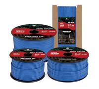 Kamu Synber 425 Paracord 3mm x 100m 100% Nylon Rope 3 Strands Parachute Cord Type II for Outdoor, Crafting, DIY | Support 192kg | Dark Blue
