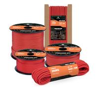 Kamu Synber 550 Paracord 4mm 50m Type III 7 Strands 100% Nylon Rope Parachute Cord Ideal for Crafting, DIY, Camping, Survival, Outdoor | Support 250kg | Red
