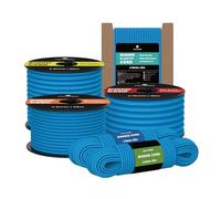 Kamu Synber Bungee Cord 3mm x 20m Elastic Shock Cord Bungee Rope for Tarpaulin, Kayak, Tie Down, Camping | Blue
