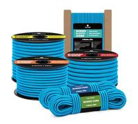 Kamu Synber Bungee Cord 6mm x 30m Elastic Shock Cord Bungee Rope for Tarpaulin, Kayak, Tie Down, Camping | Blue