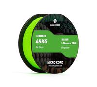 Kamu Synber Micro Cord 1.18mm Paracord Braided Rope 15m Spool for Bracelet, Crafting, Jewelry Making, Key Chains | Support 45kg | Neon Green