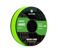Kamu Synber Micro Cord 1.18mm Paracord Braided Rope 30m Spool for Bracelet, Crafting, Jewelry Making, Key Chains | Support 45kg | Neon Green