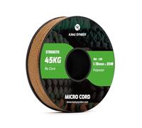 Kamu Synber Micro Cord 1.18mm Paracord Braided Rope 30m Spool for Bracelet, Crafting, Jewelry Making, Key Chains | Support 45kg | Coyote Brown